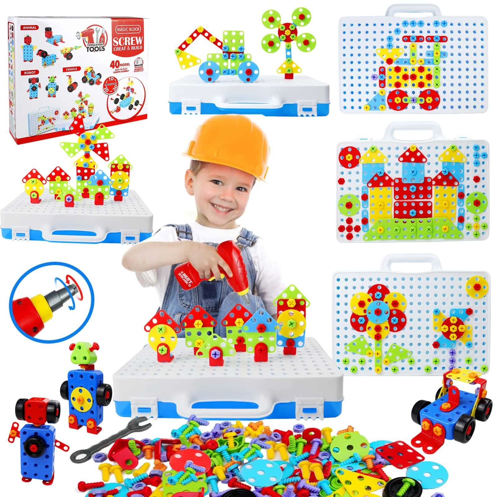 STEM Toys 232 Pcs Drill Set Building Blocks