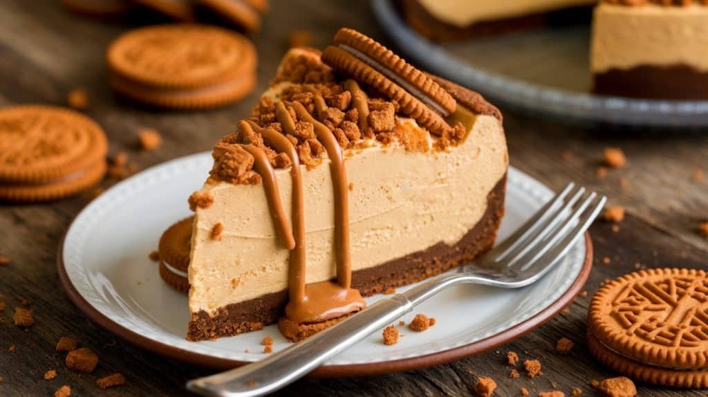 No-Bake Biscoff Cheesecake