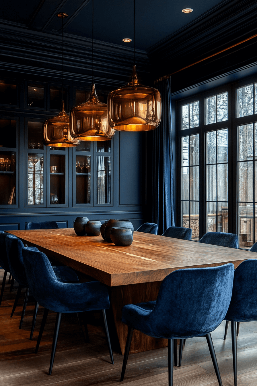 moody dining room