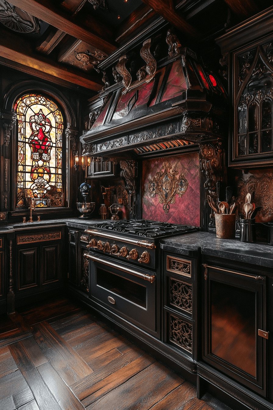 moody cottage kitchen