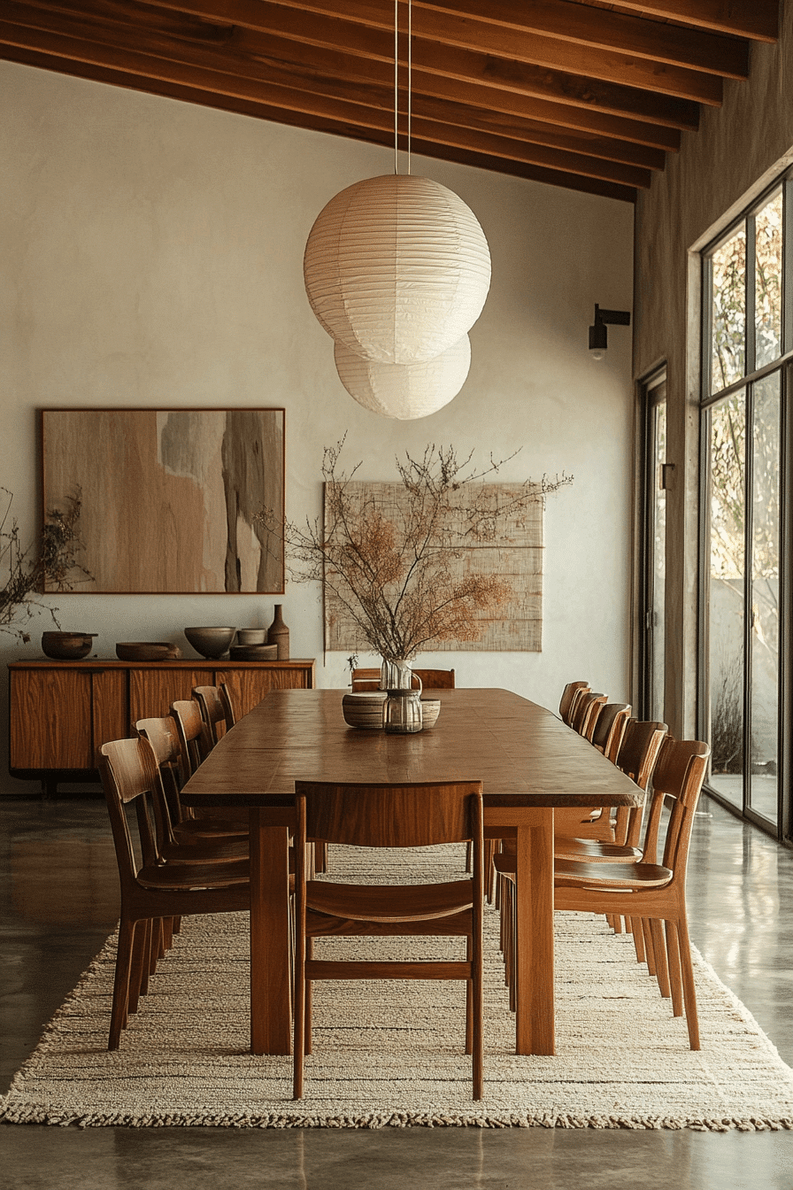 modern vintage dining room