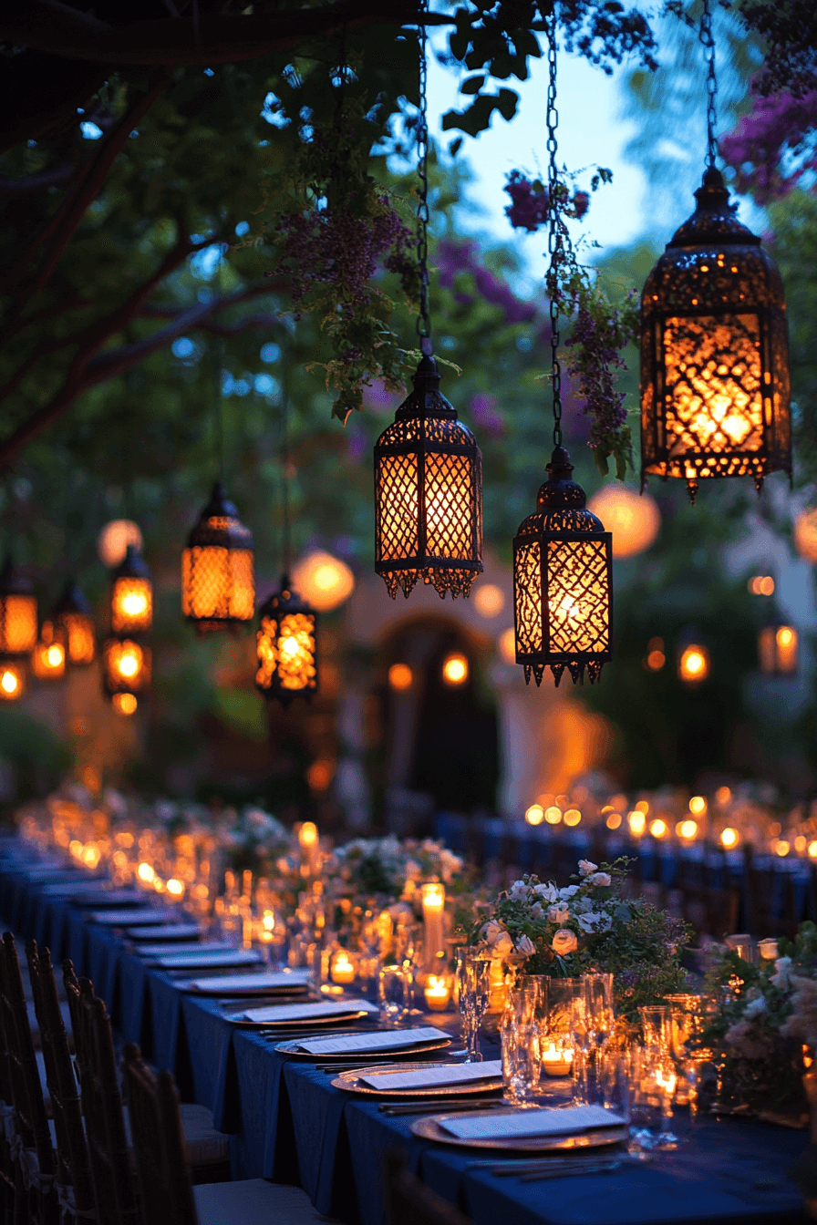 moody romantic wedding decor