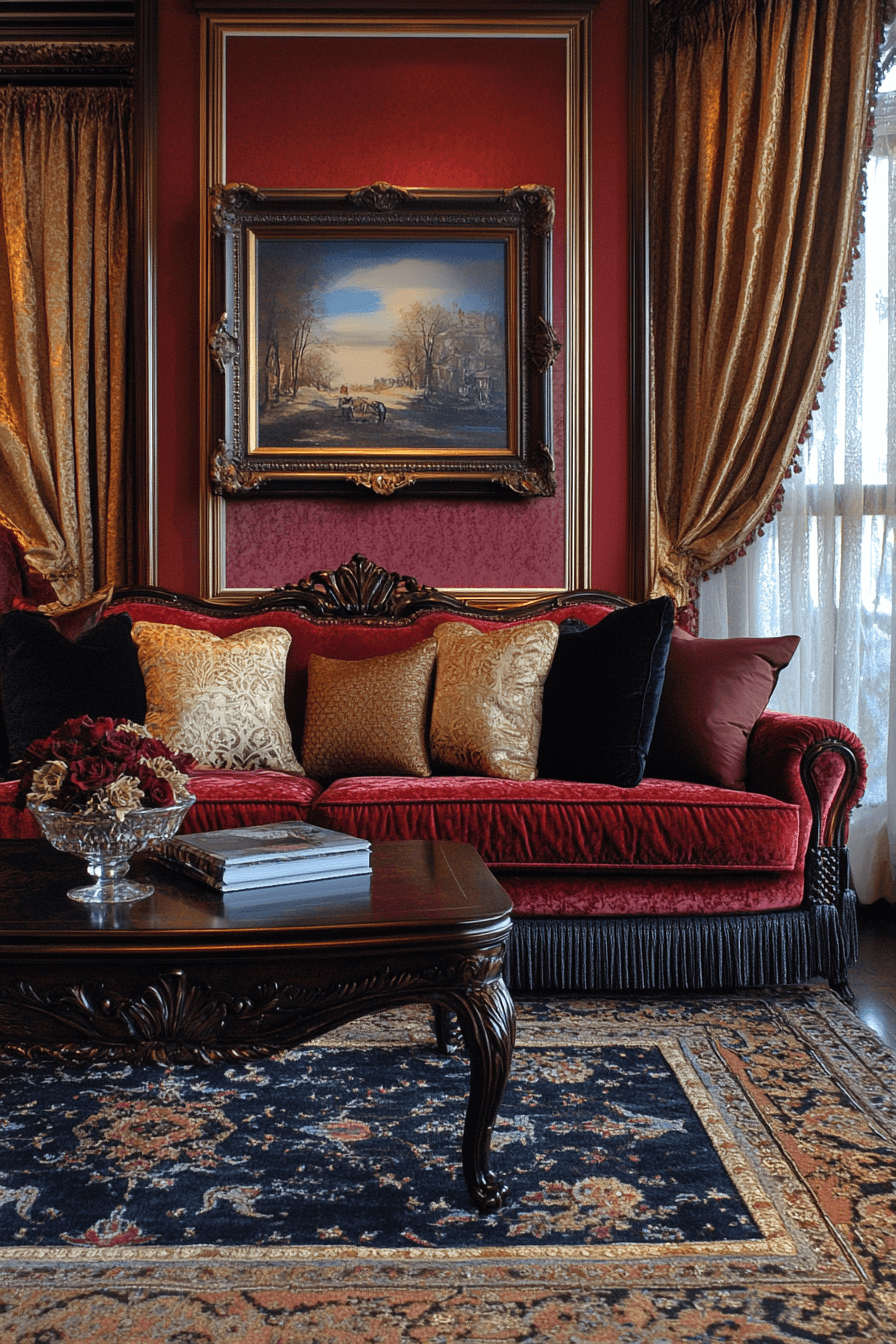 neoclassical interior living rooms