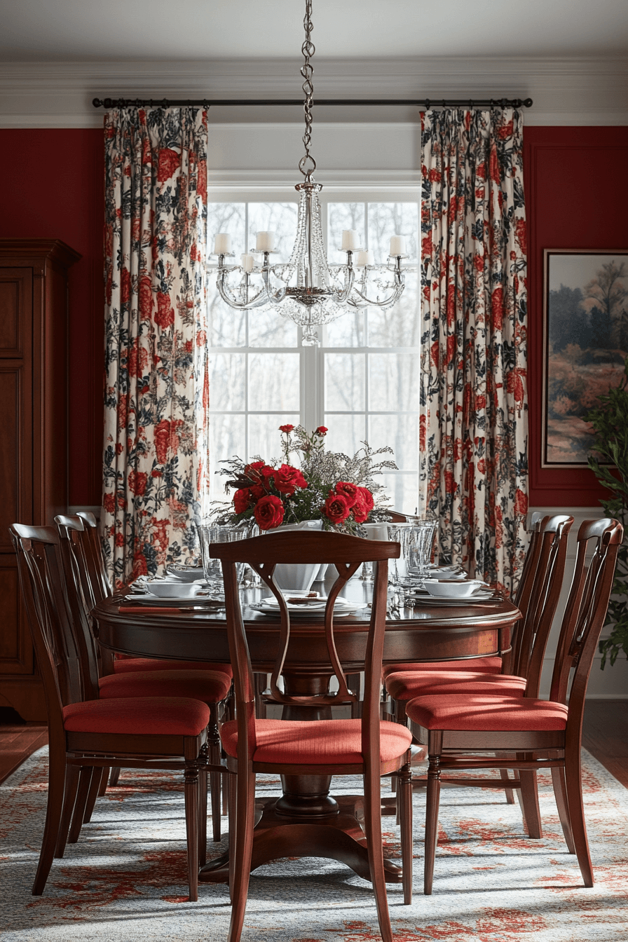 moody vintage dining room