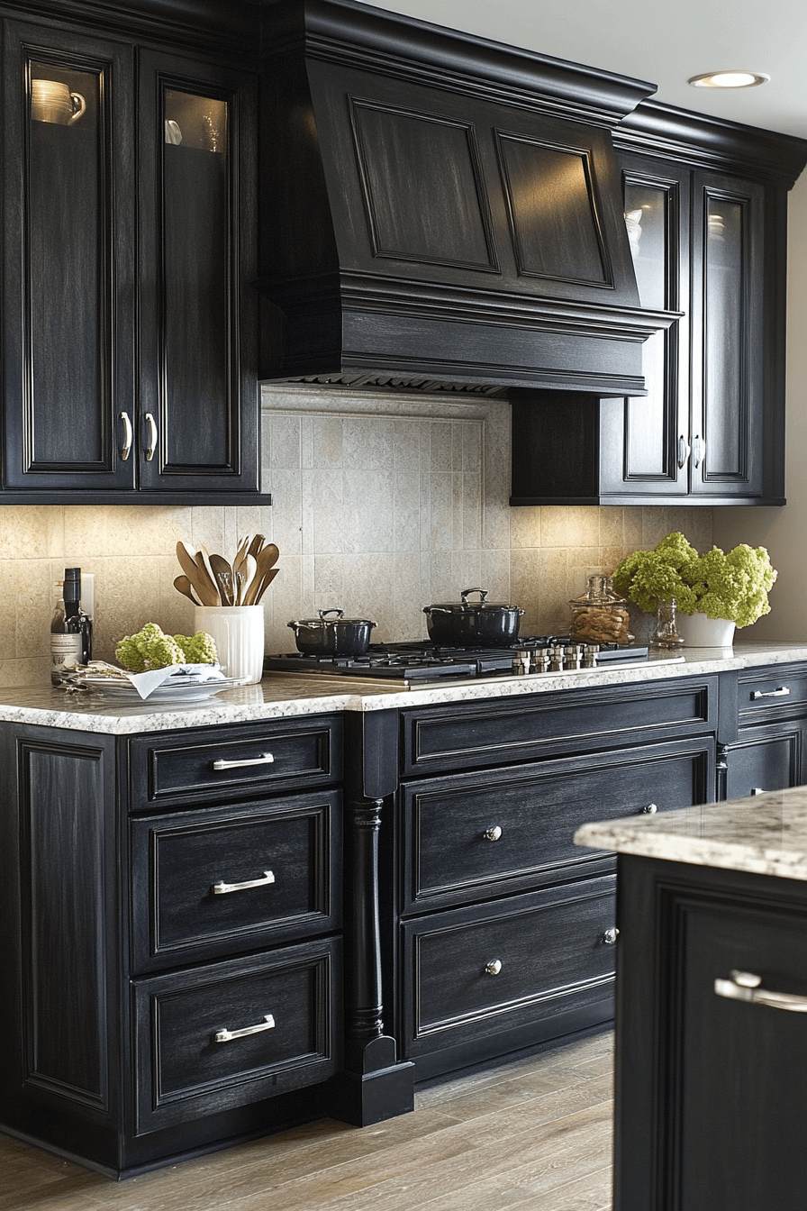 dark kitchen aesthetic