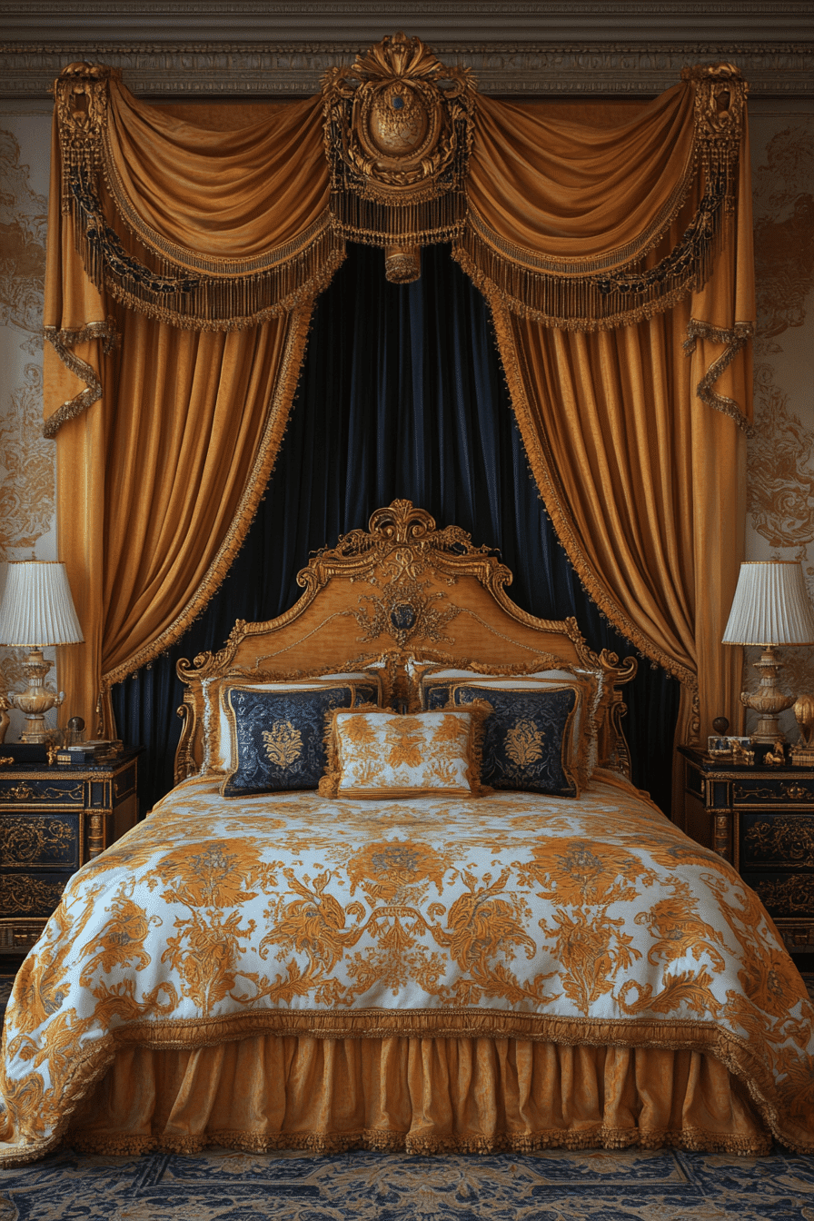 neoclassical bedroom