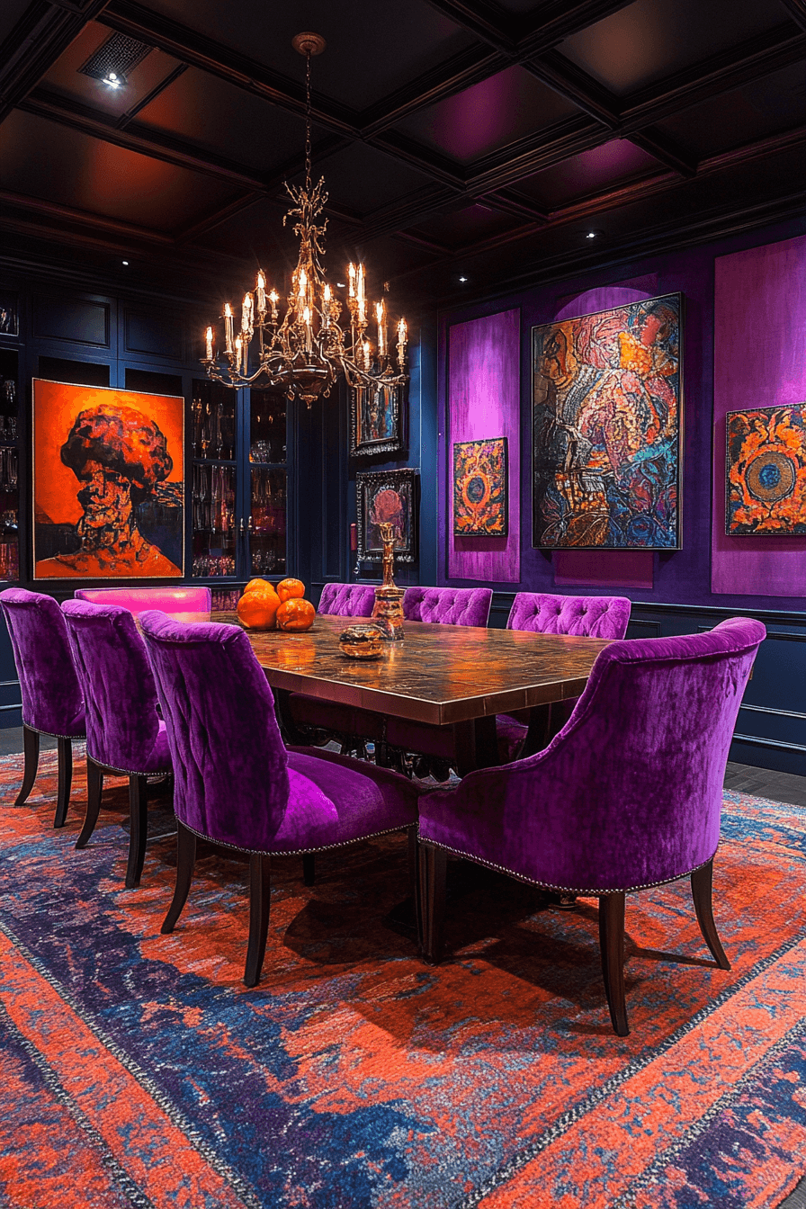 modern vintage dining room