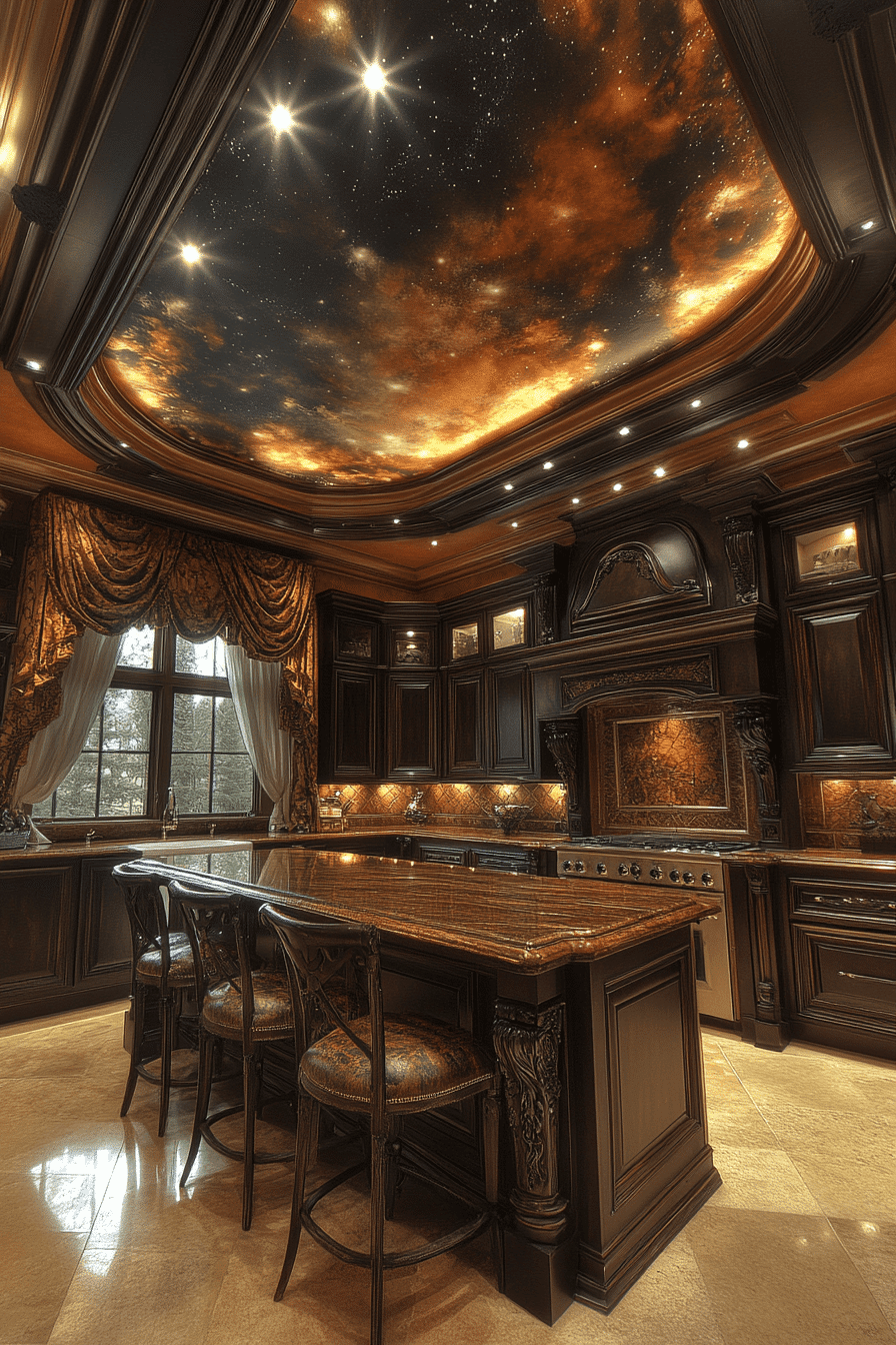 neoclassical kitchen