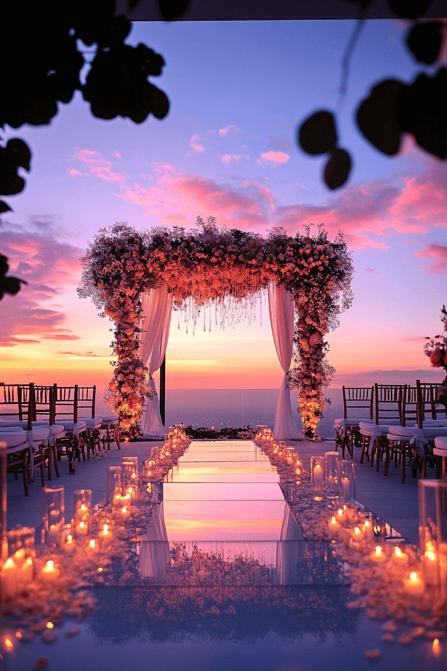 moody romantic wedding decor