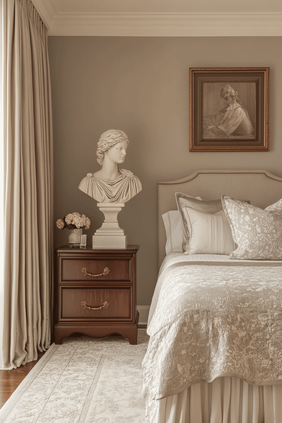 neoclassical bedroom