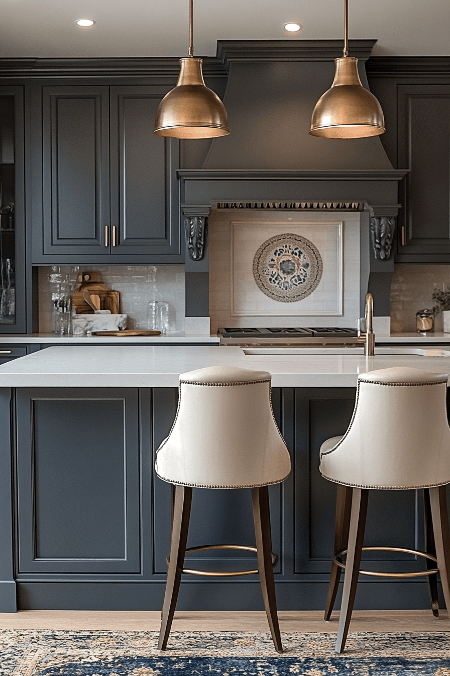 grey kitchen cabinets