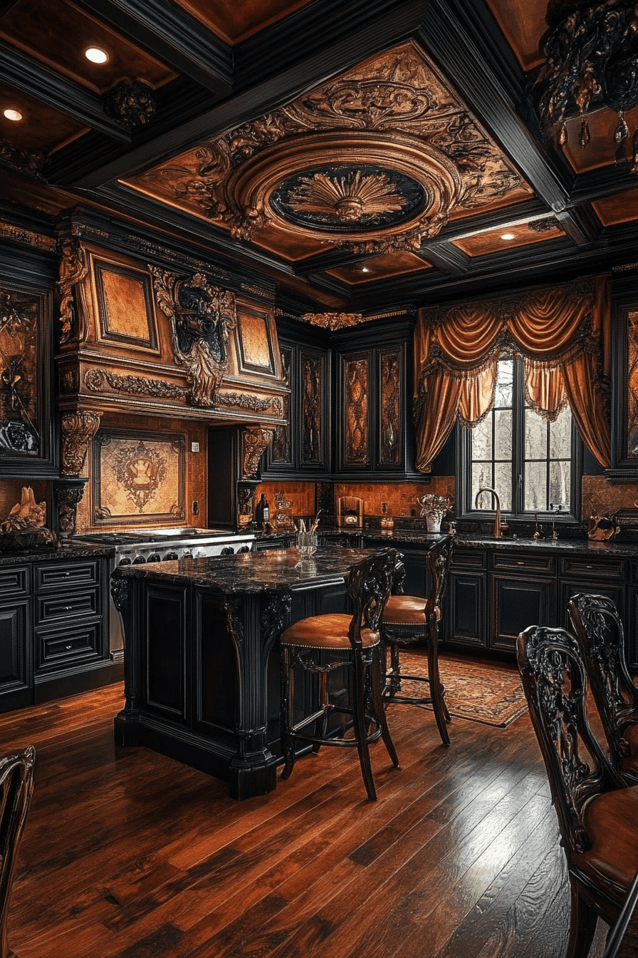 moody cottage kitchen