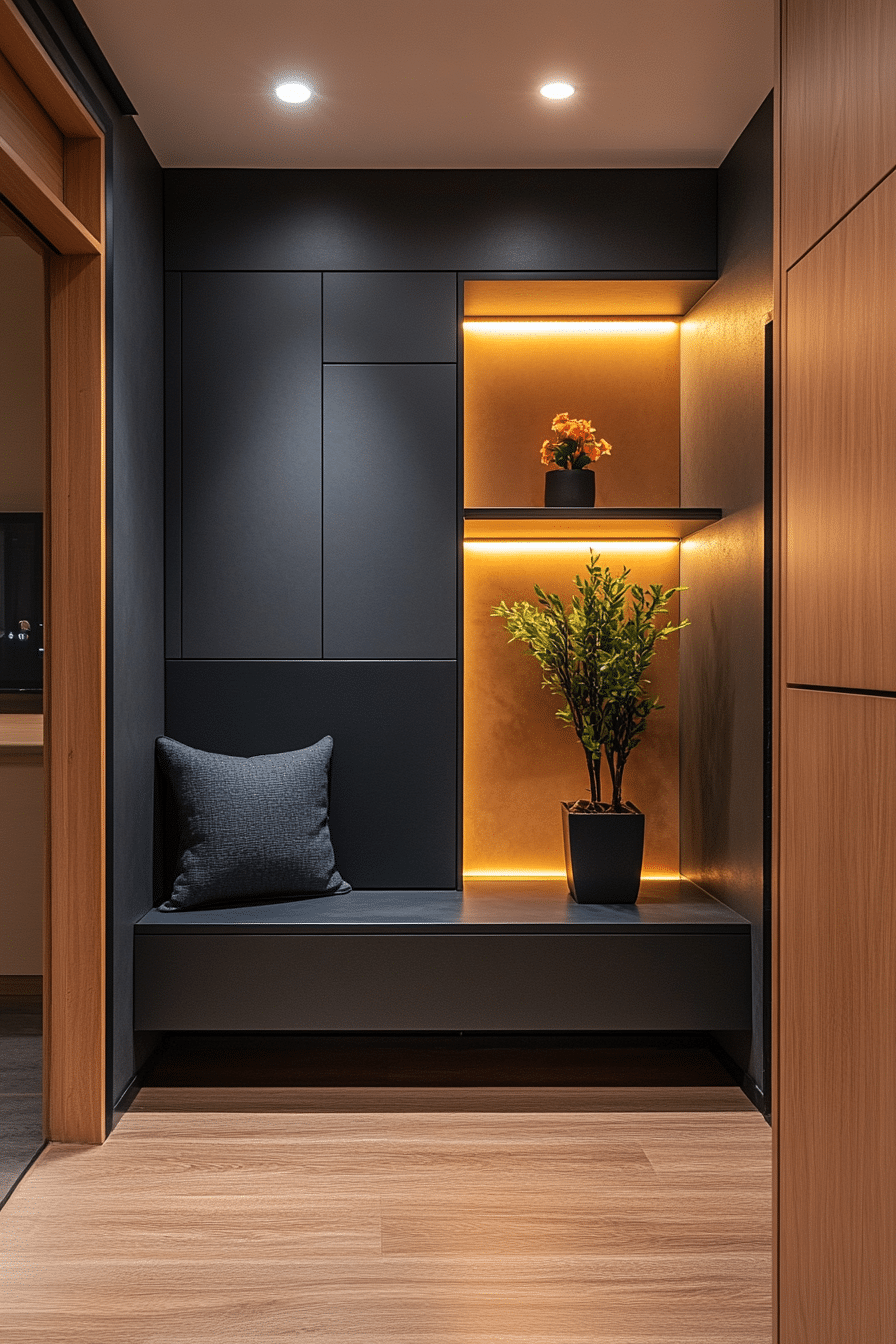 Small apartment entrance