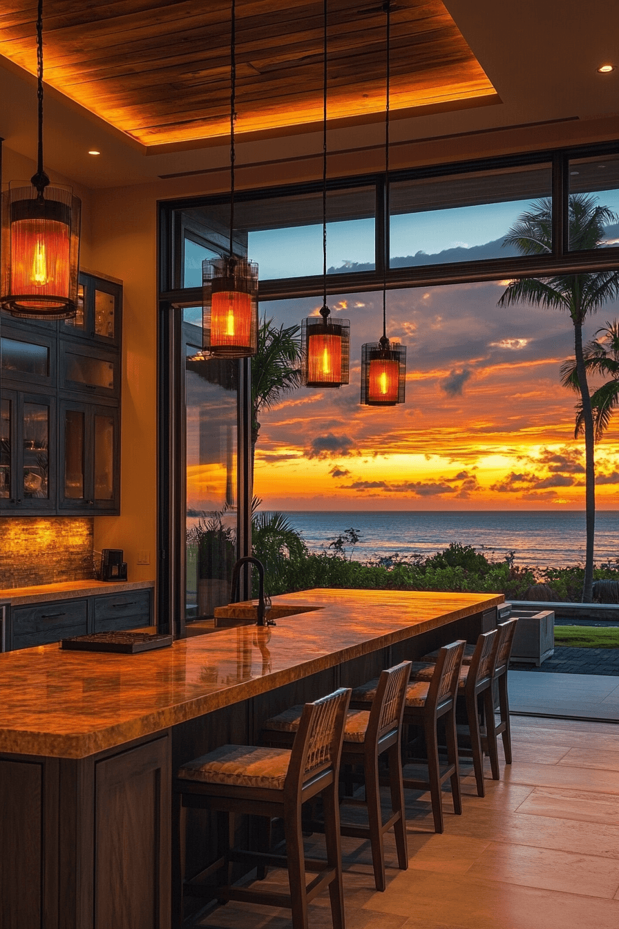 tropical kitchen design