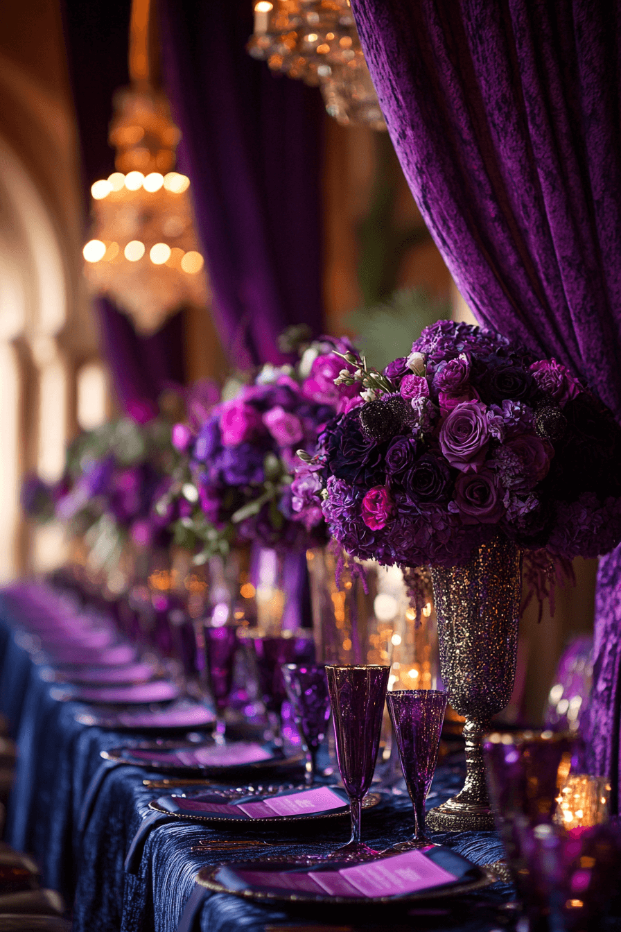 moody romantic wedding decor