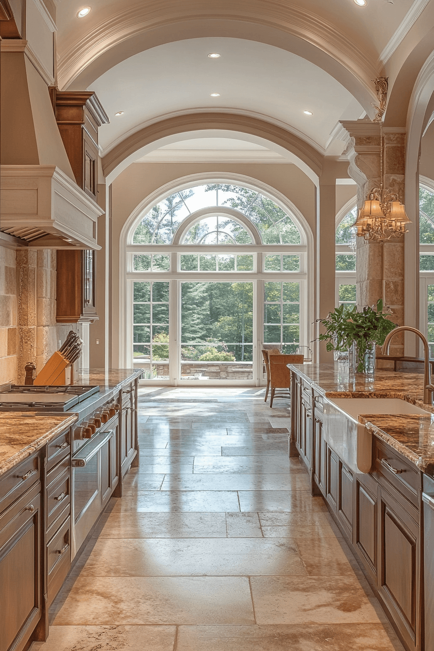neoclassical kitchen
