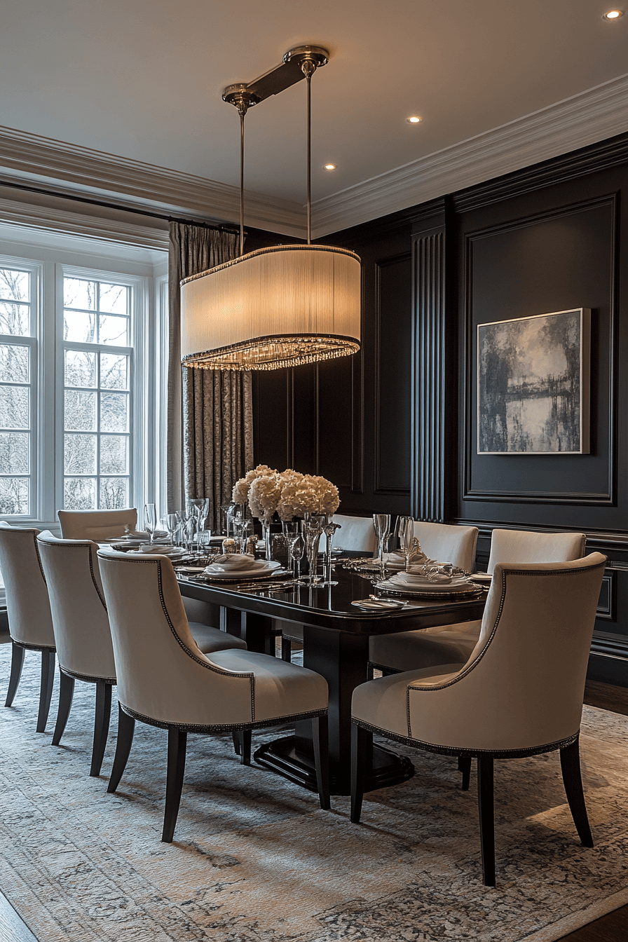 modern vintage dining room