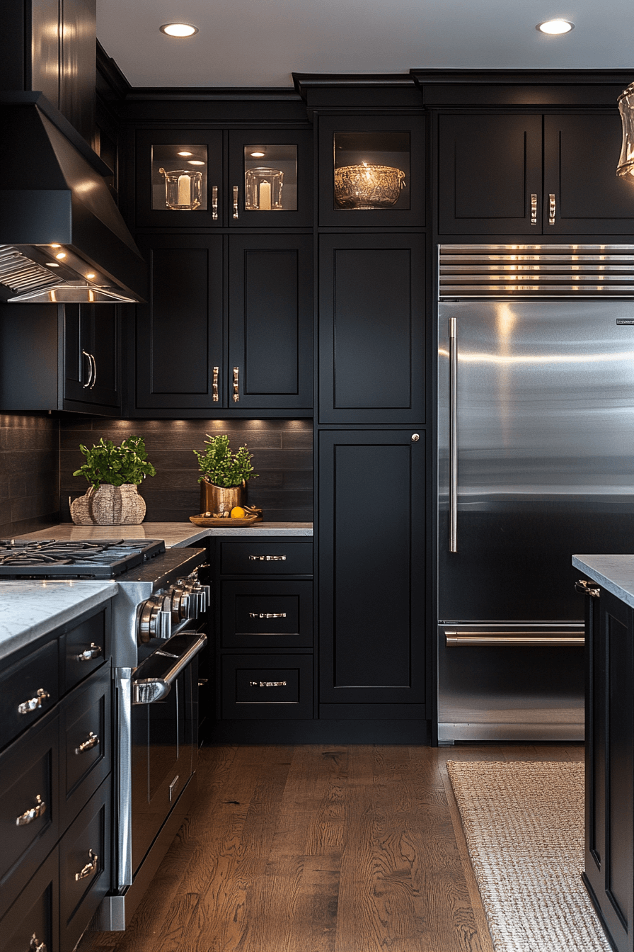 dark kitchen aesthetic