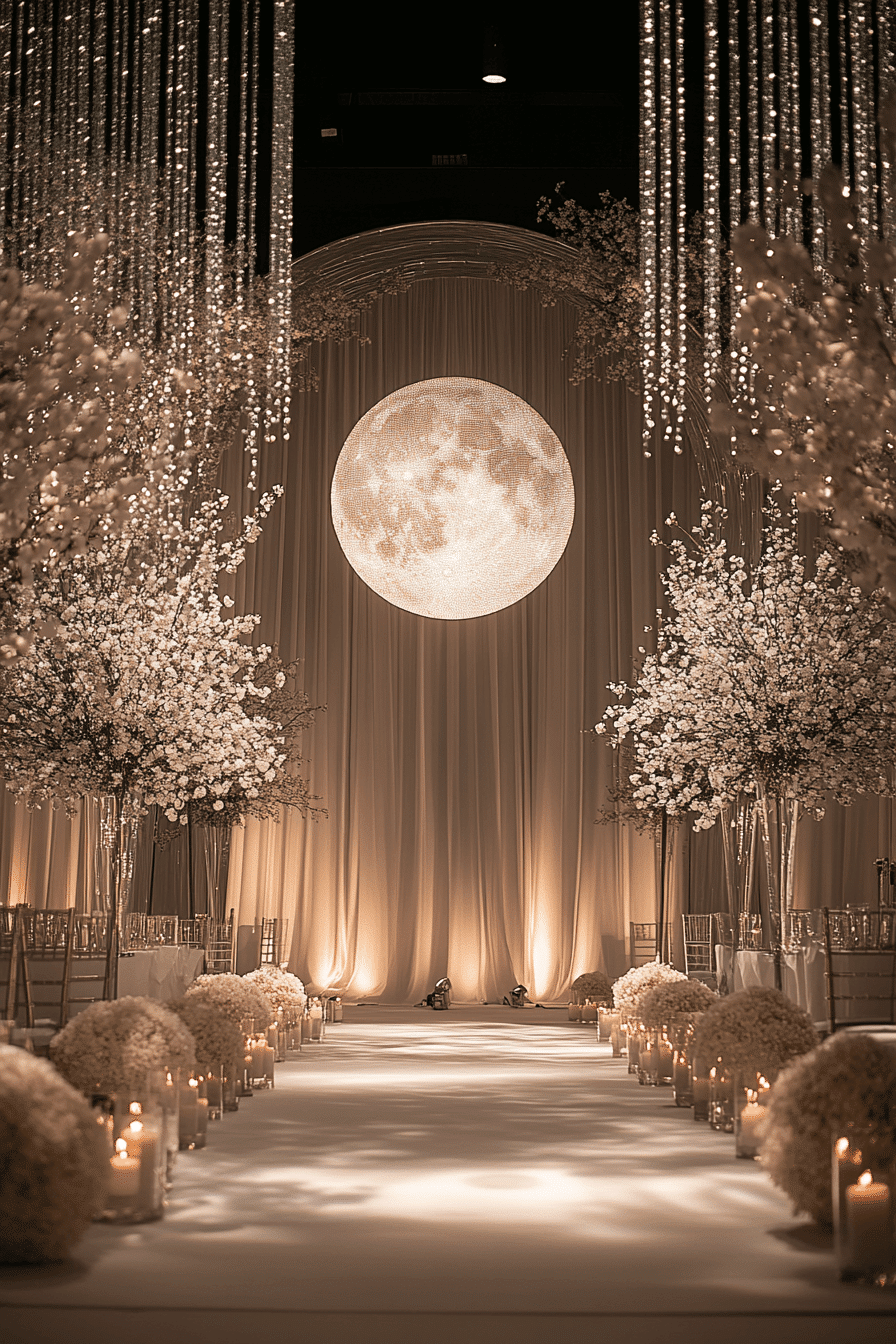 moody romantic wedding decor