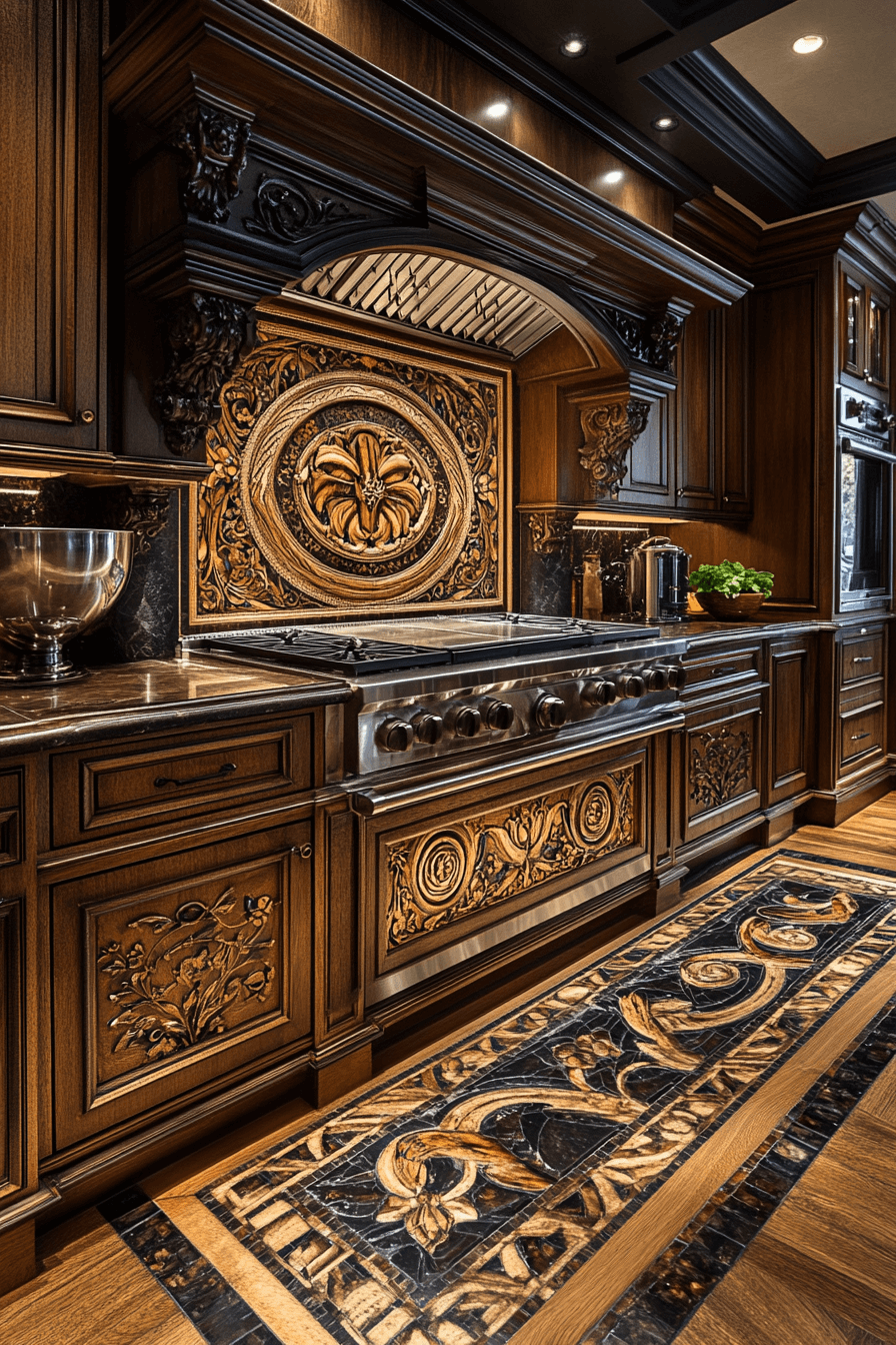 neoclassical kitchen