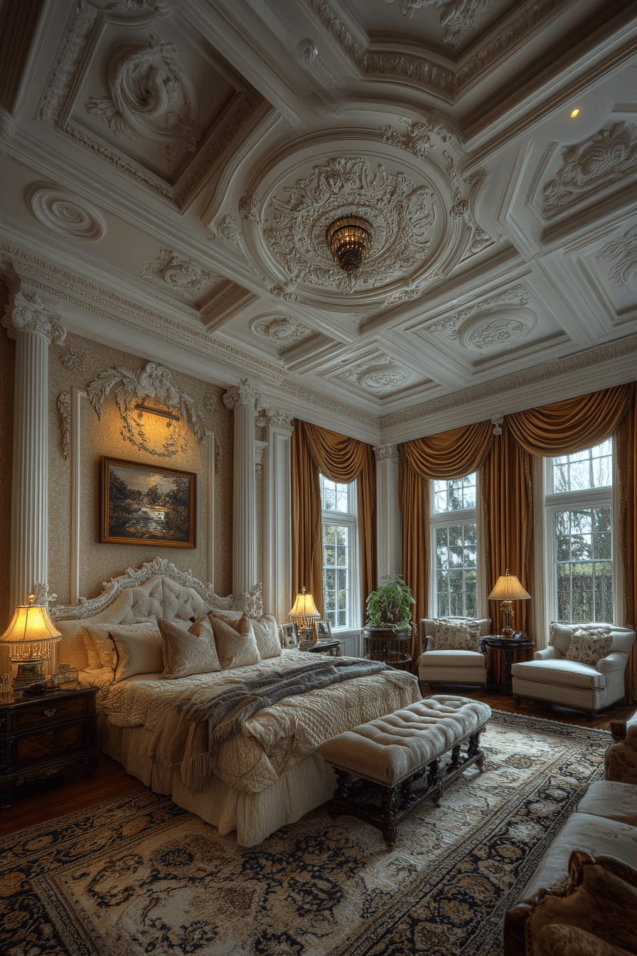 neoclassical bedroom