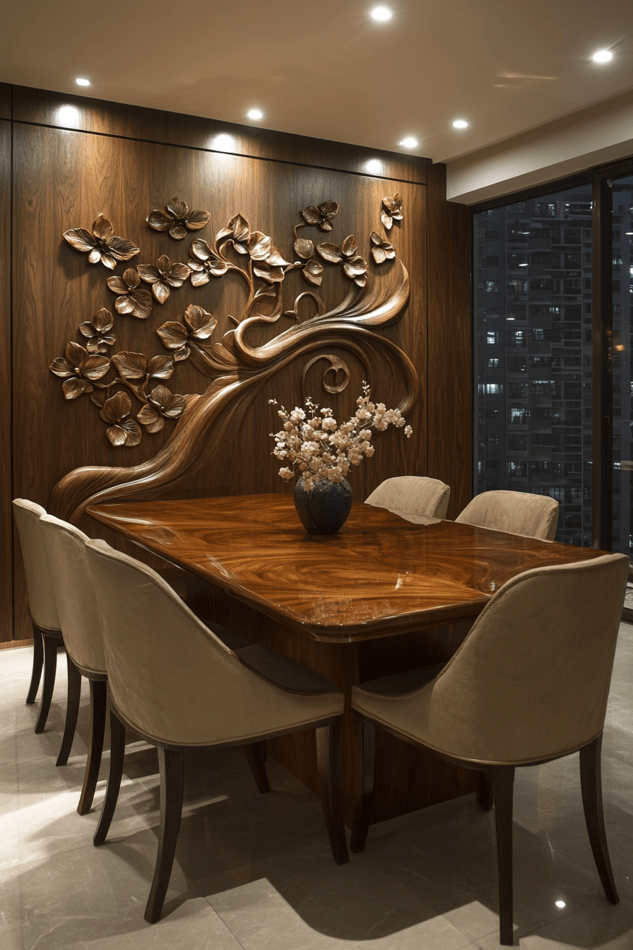 modern vintage dining room