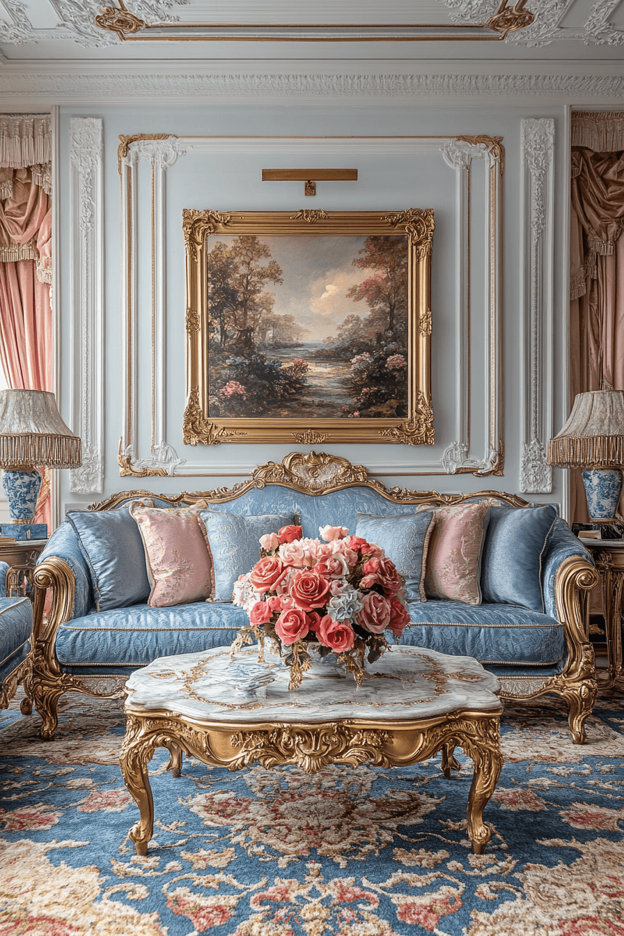 neoclassical interior living rooms