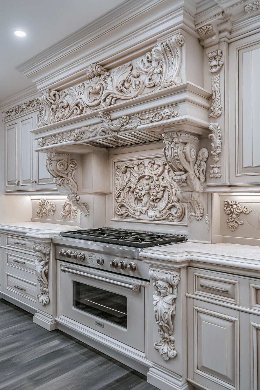 neoclassical kitchen