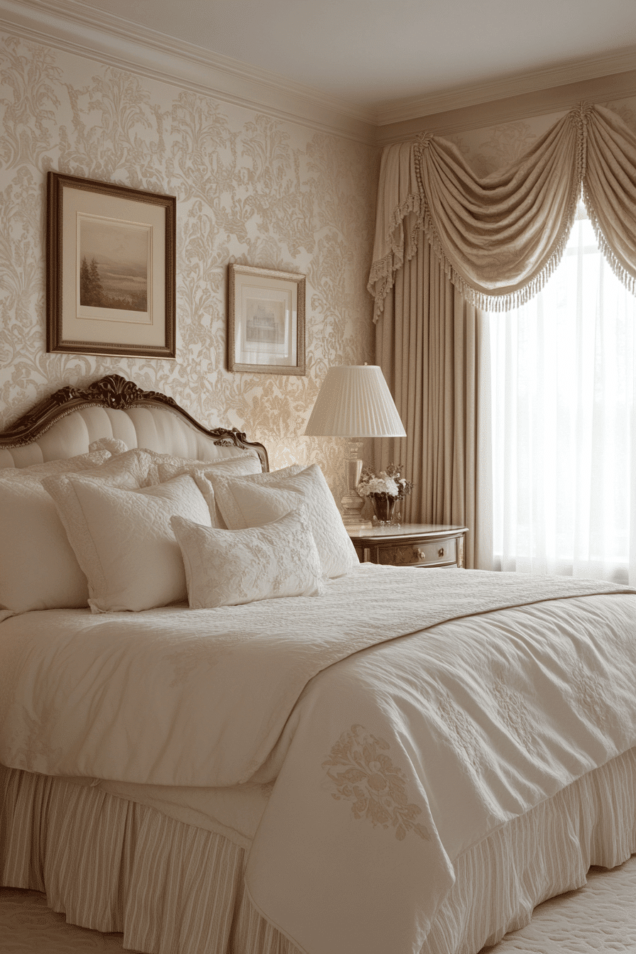 neoclassical bedroom