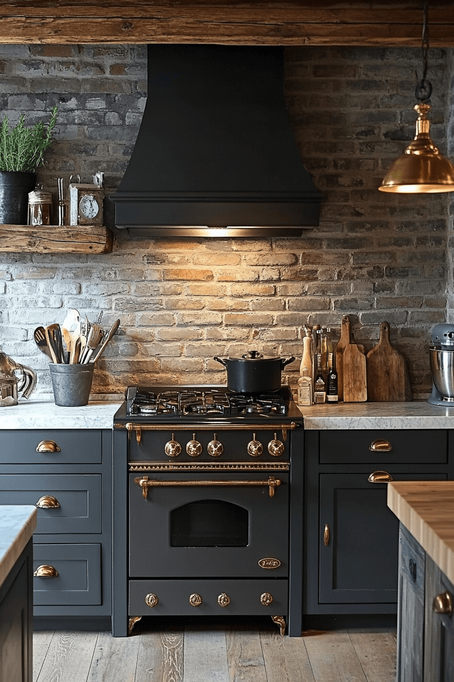 moody cottage kitchen