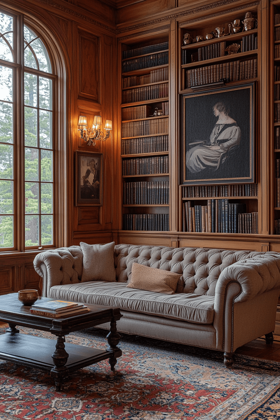 neoclassical interior living rooms