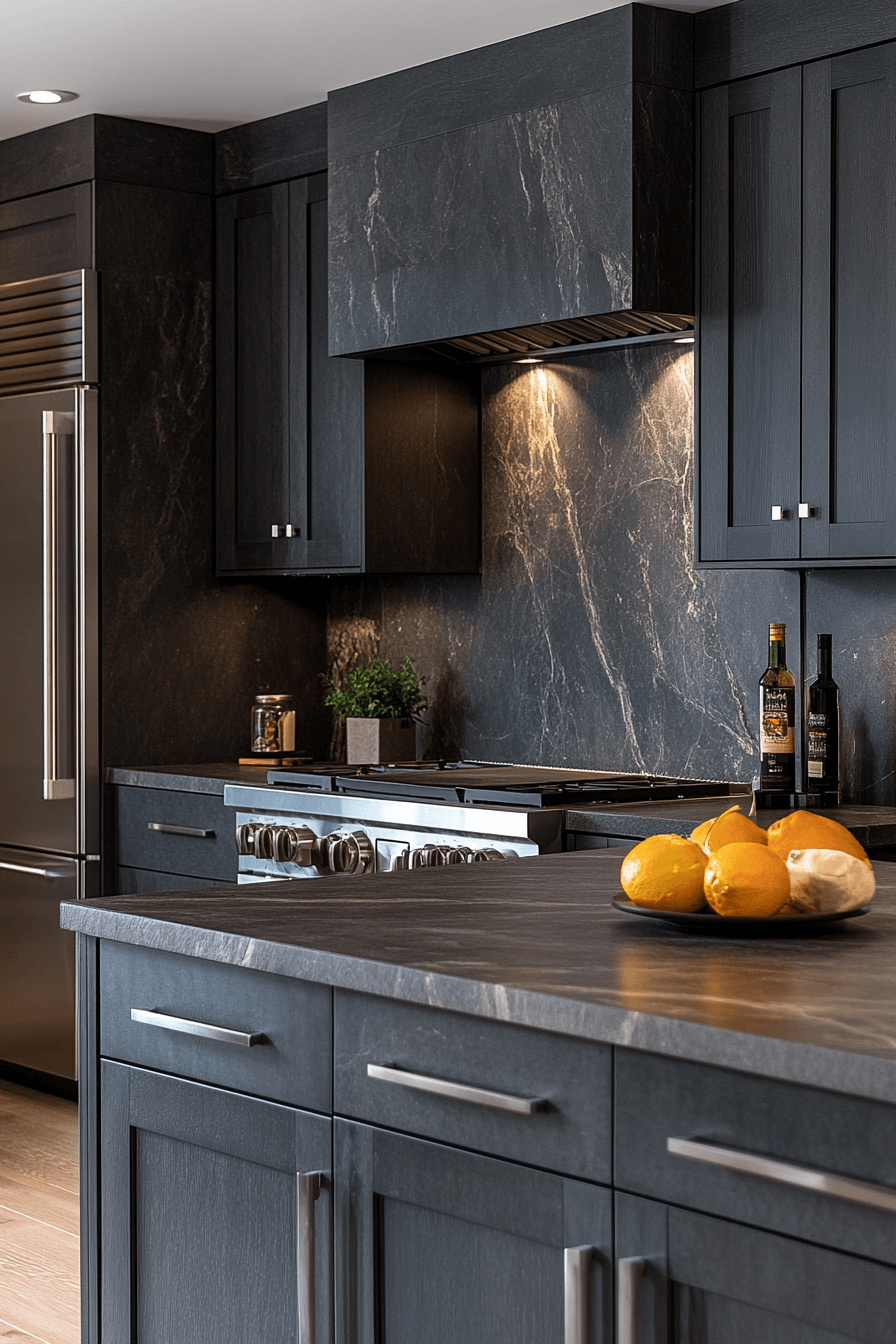 dark kitchen aesthetic