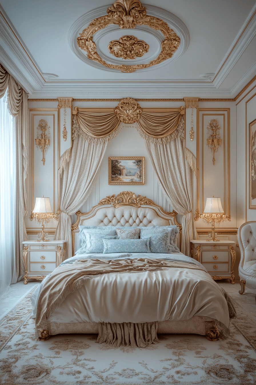 neoclassical bedroom