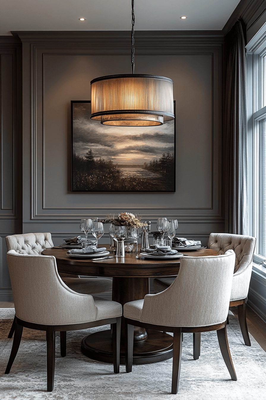 modern vintage dining room