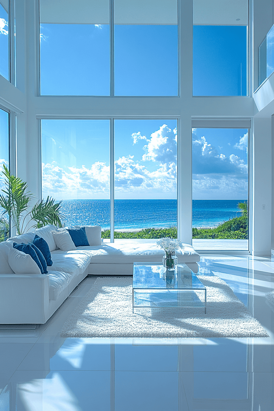 tropical living room