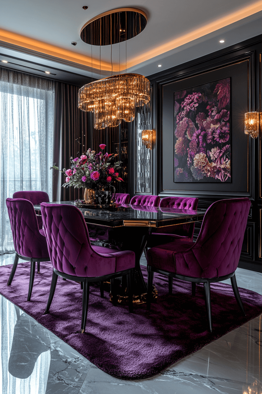 modern vintage dining room