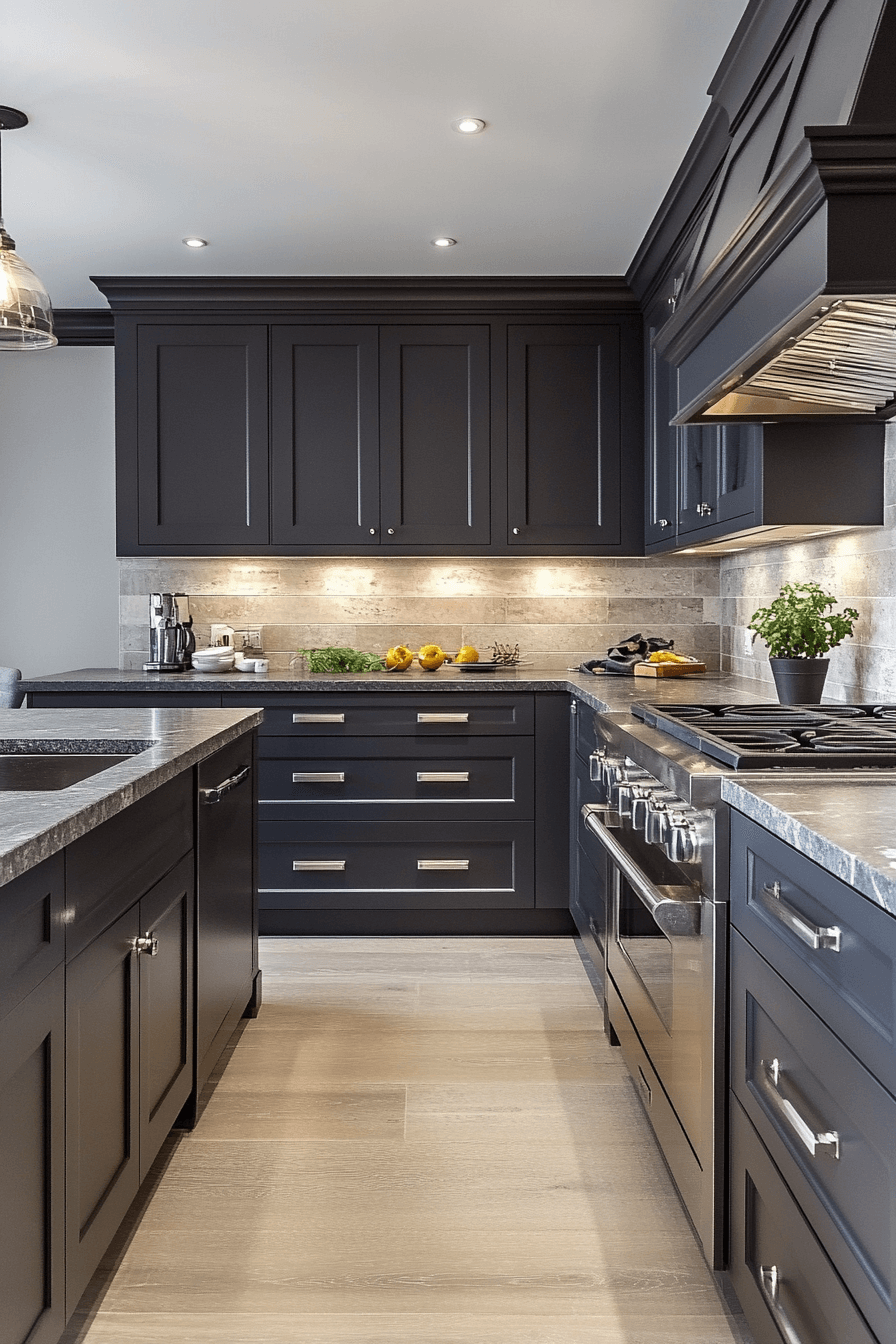 dark kitchen aesthetic