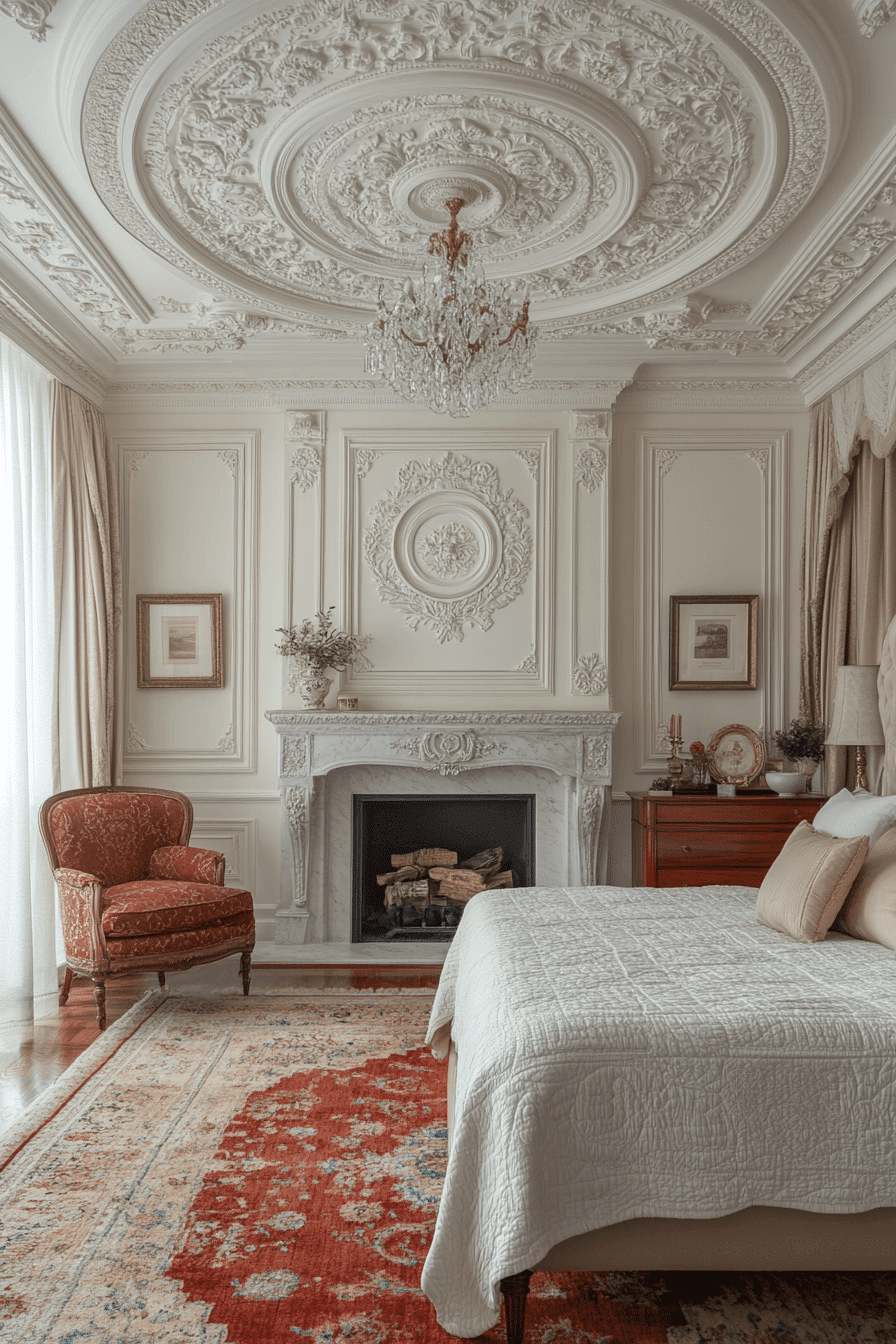 neoclassical bedroom