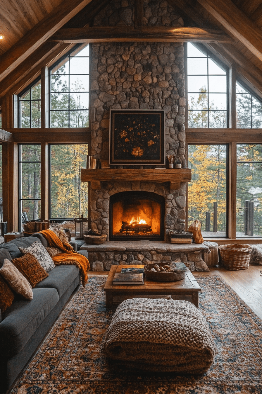 Charcoal sofa living room