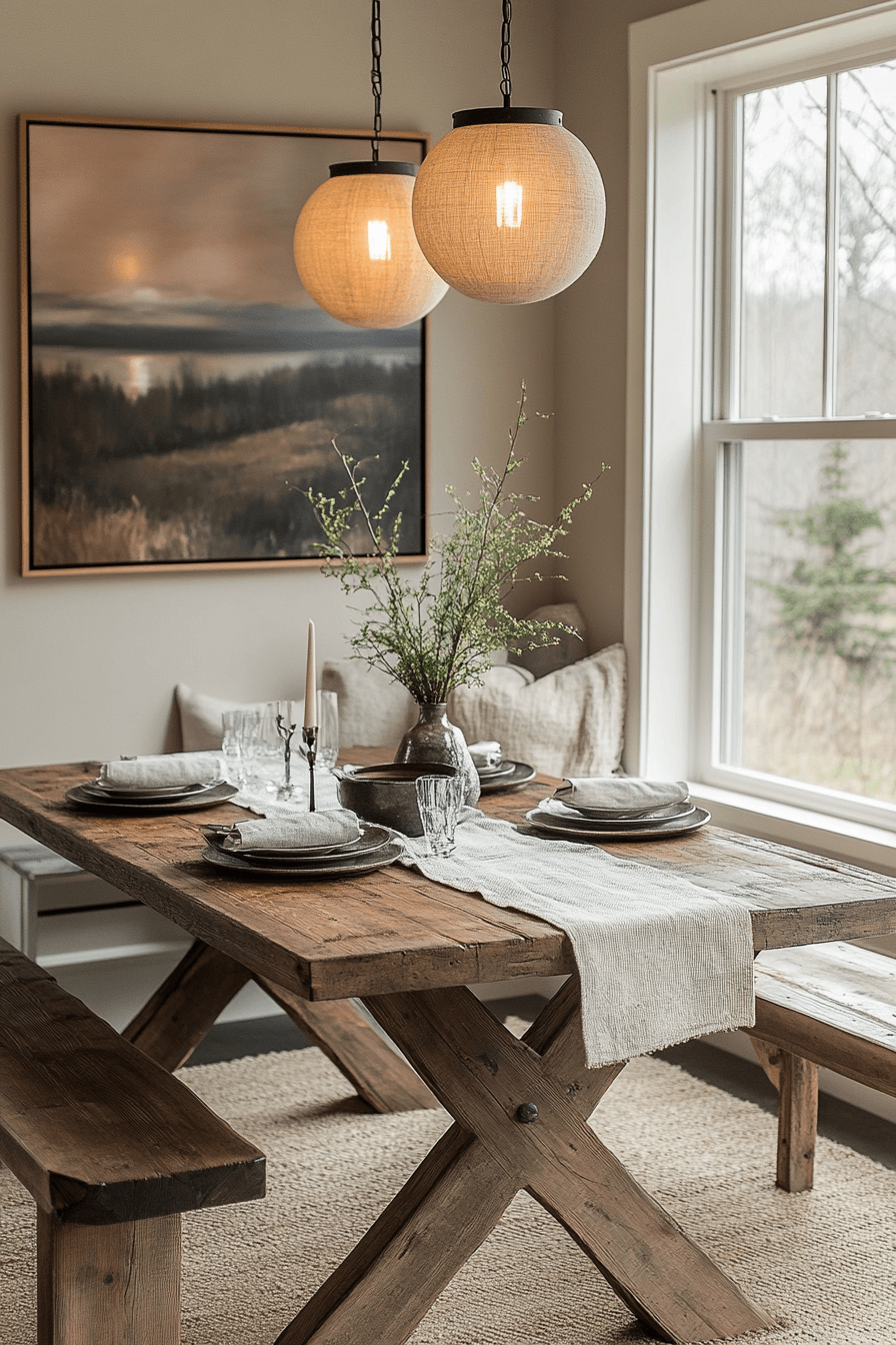 modern vintage dining room