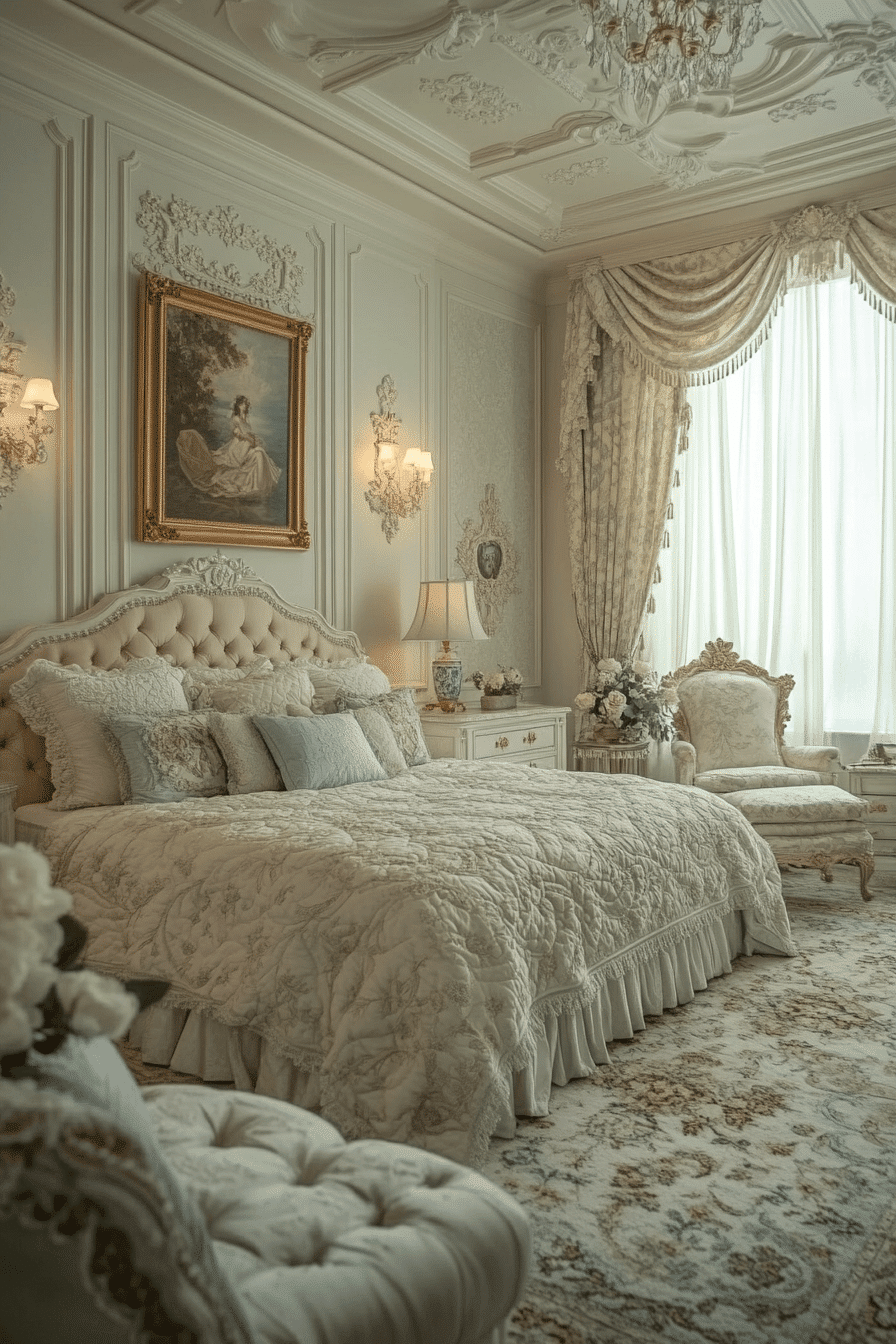 neoclassical bedroom