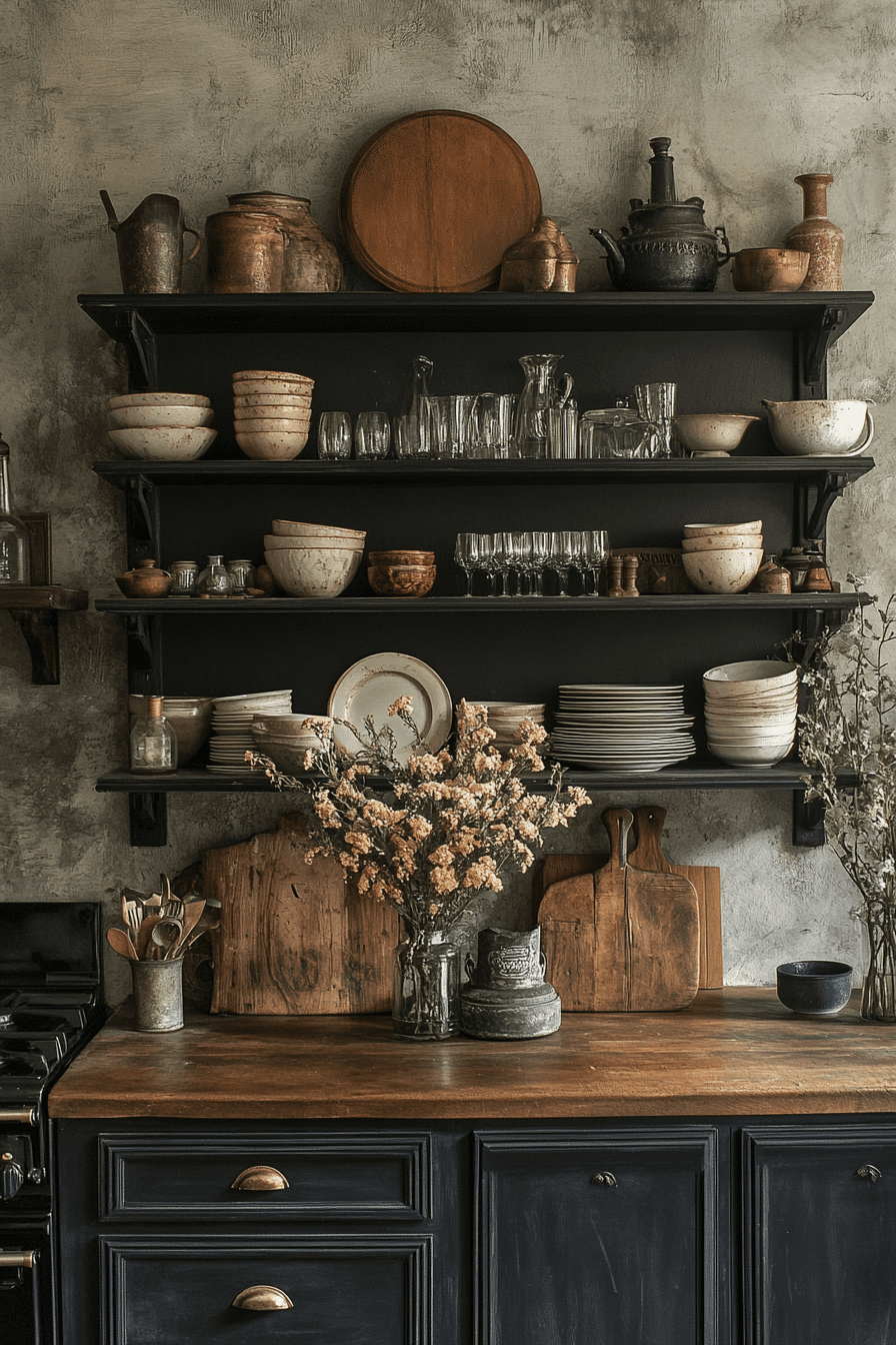 moody cottage kitchen
