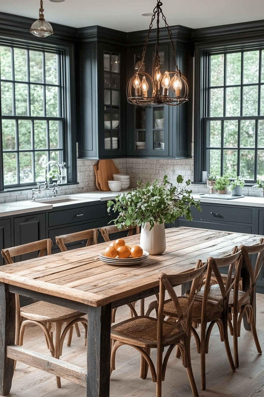 moody farmhouse kitchen