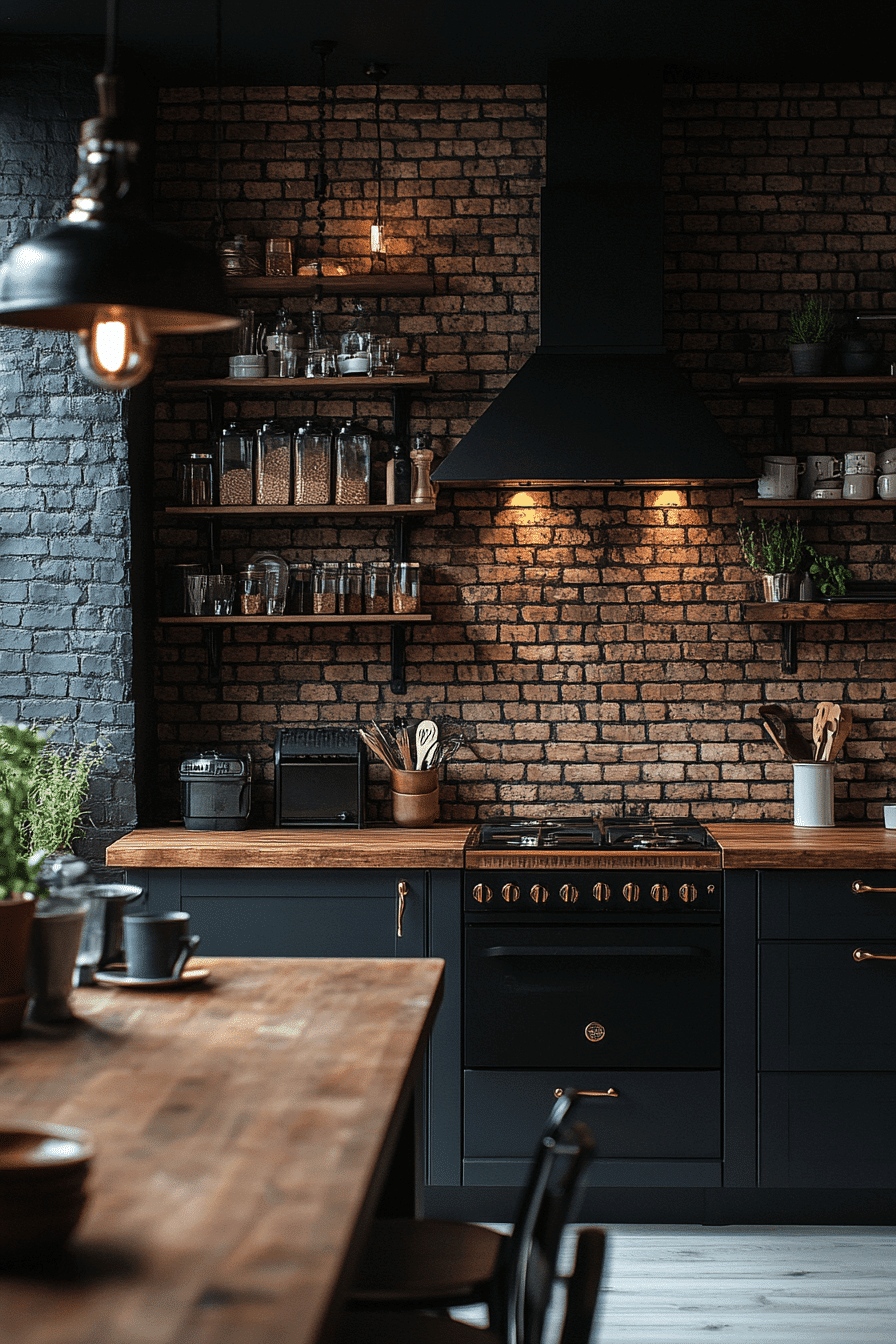 moody cottage kitchen