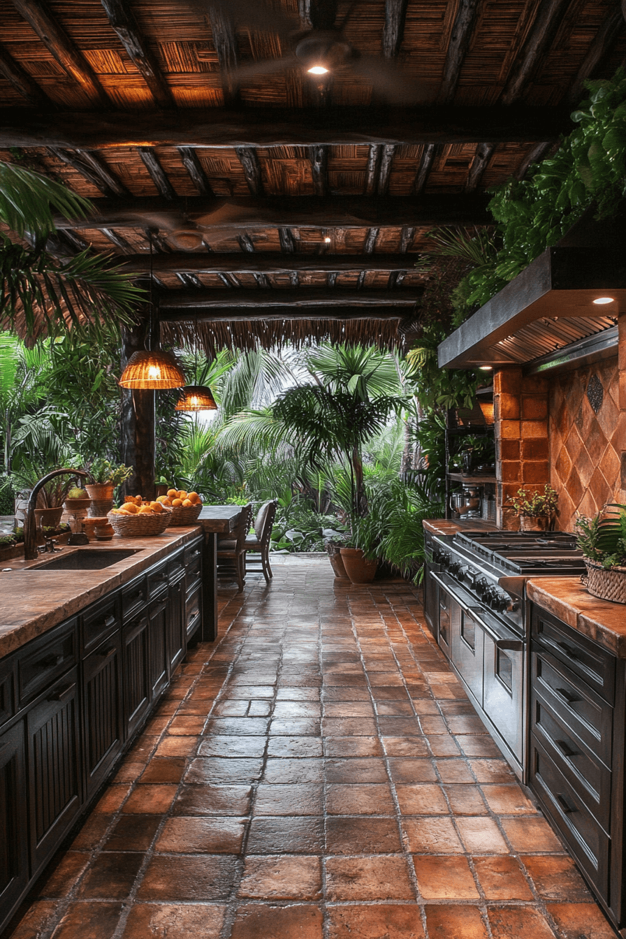 tropical kitchen design