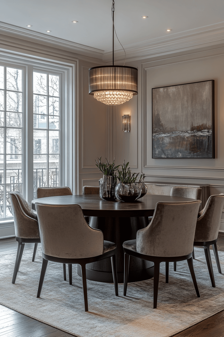 modern vintage dining room