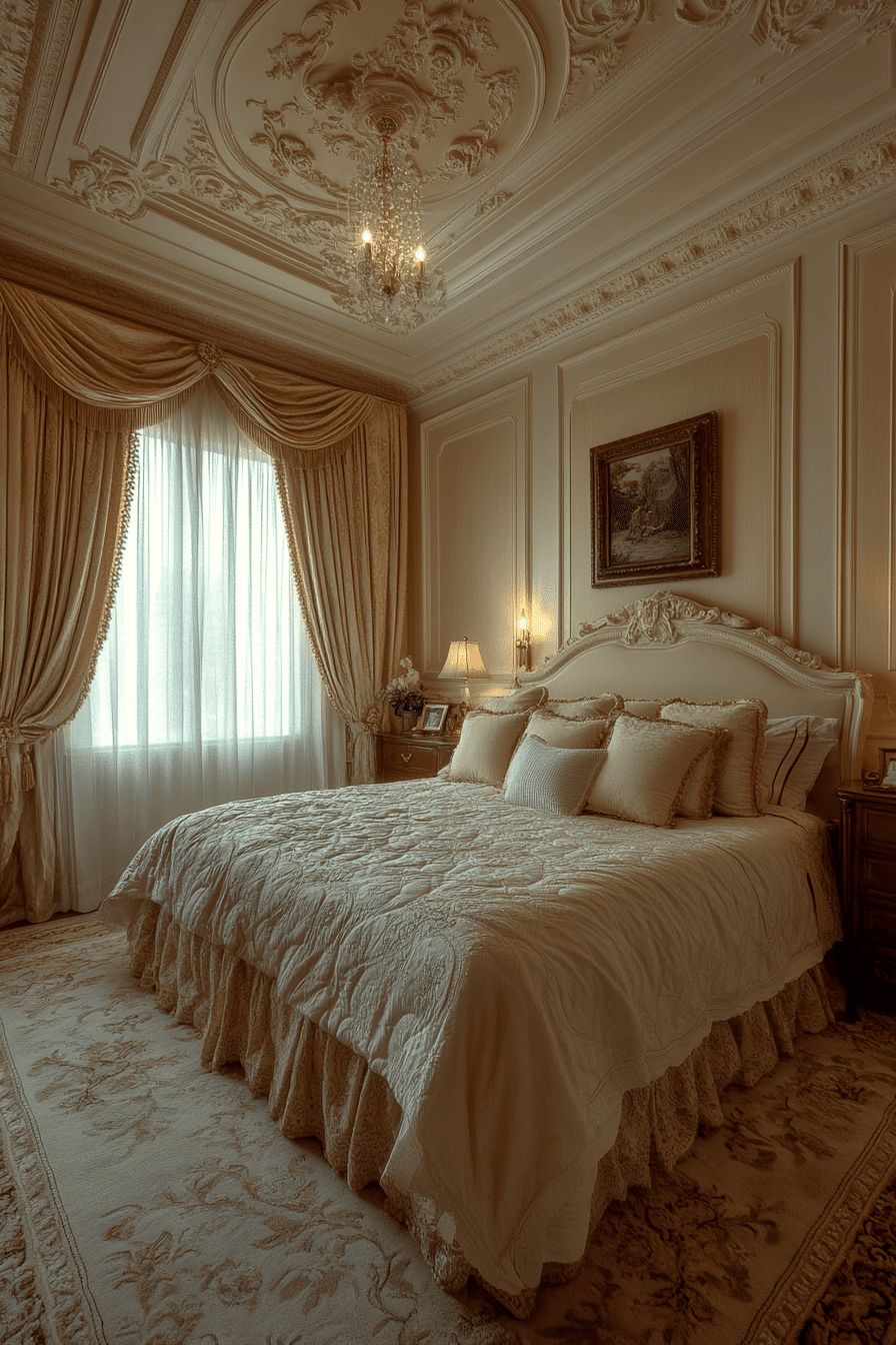 neoclassical bedroom