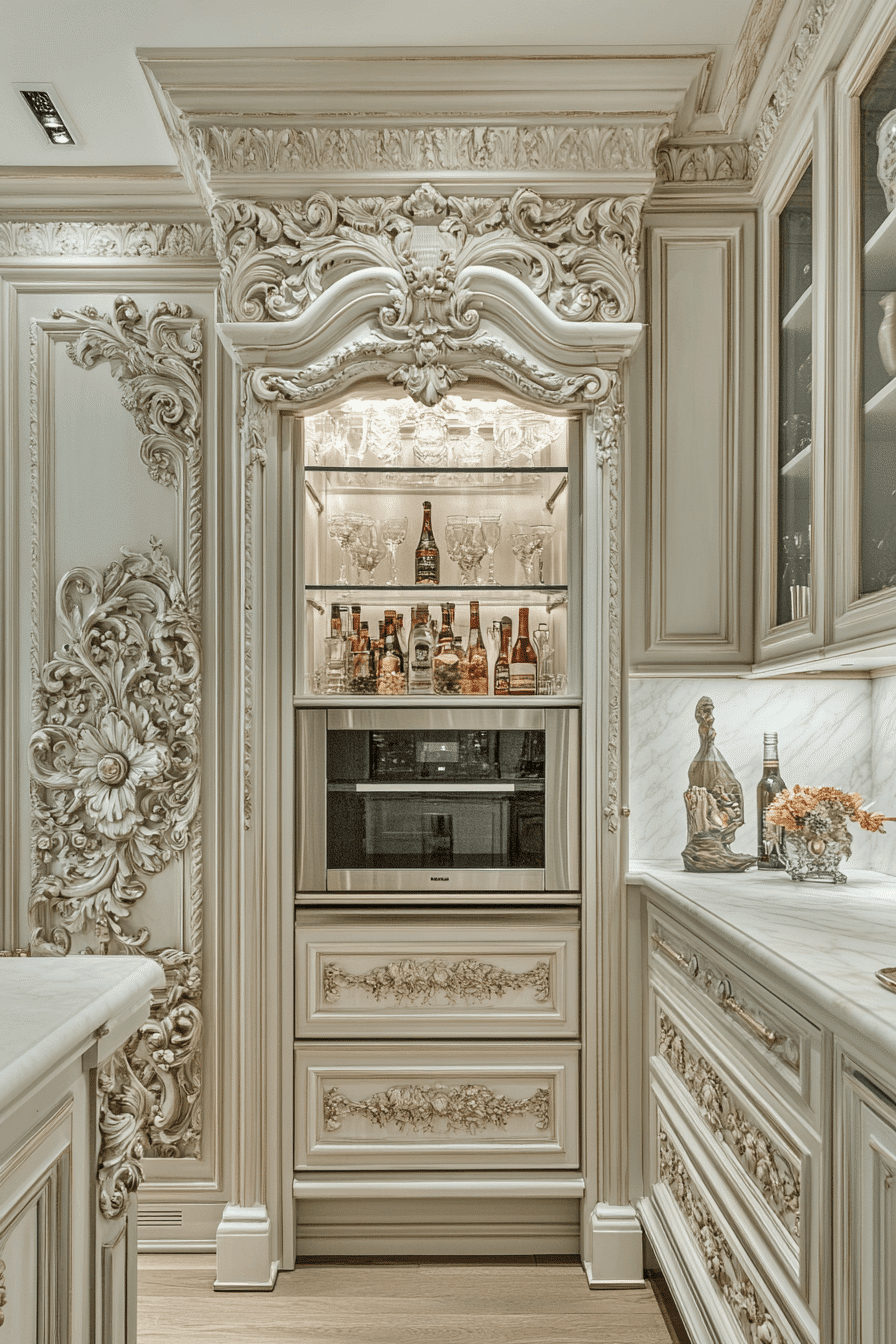 neoclassical kitchen