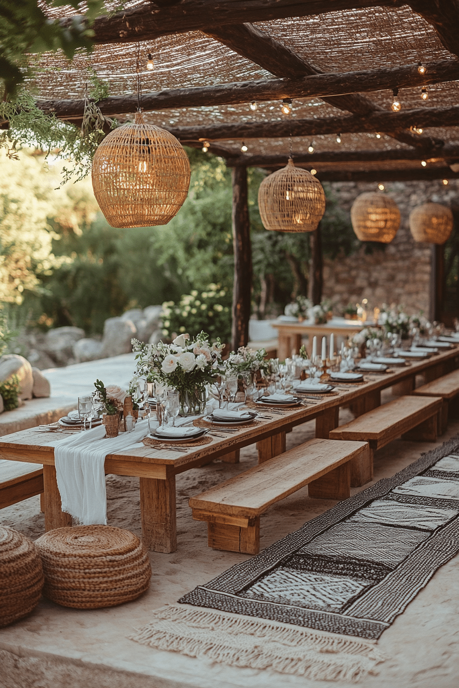 boho rustic wedding decor