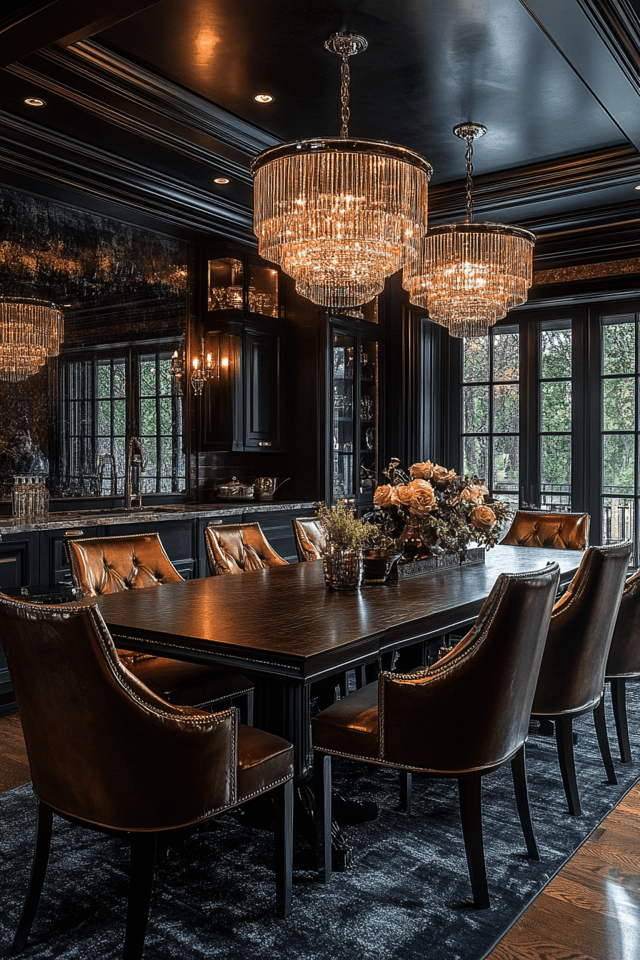 modern vintage dining room